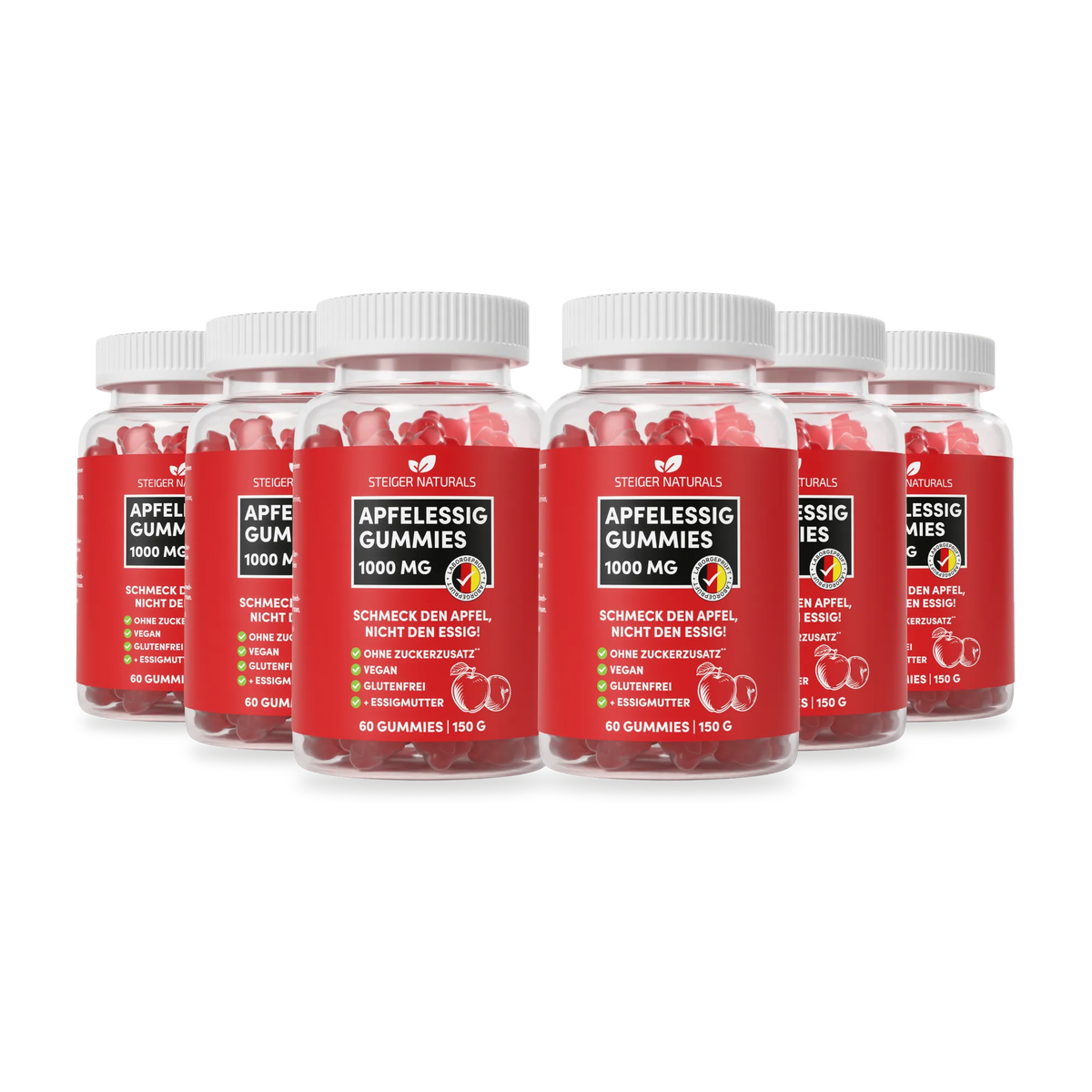 Apfelessig-Gummies 6er-Set