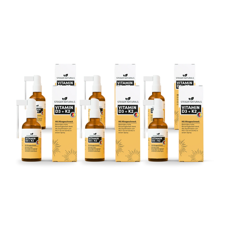 6 Packungen – Vitamin D3+K2 Spray