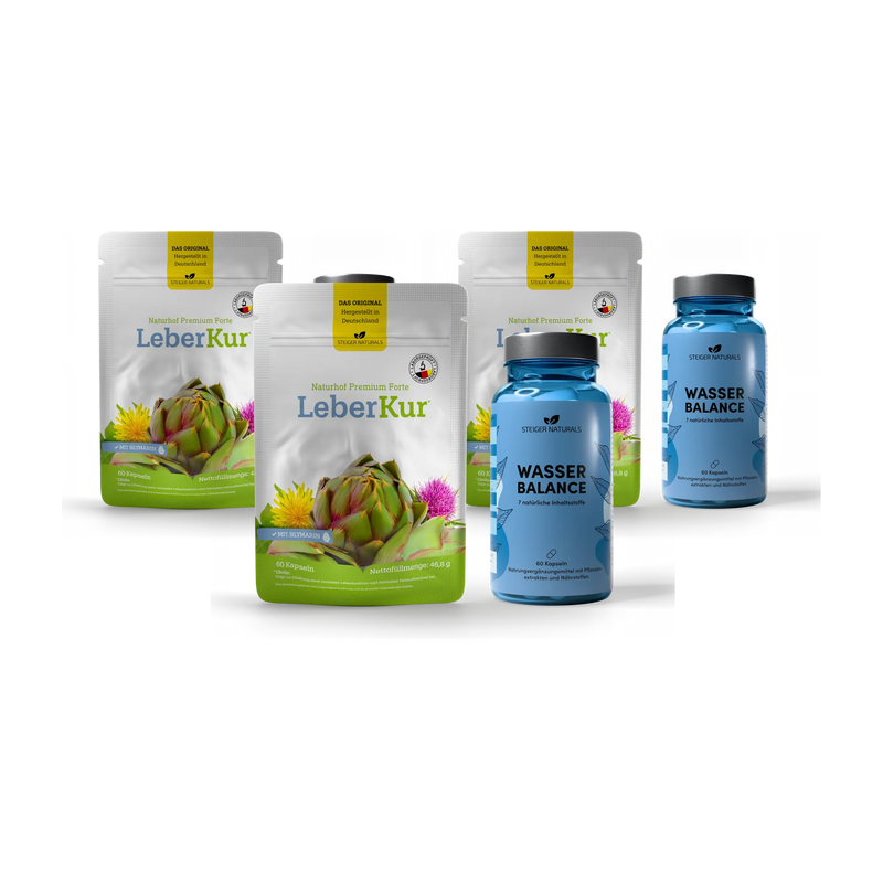 3+3-pack Sparprijs – Set Leberkur + Water Balans