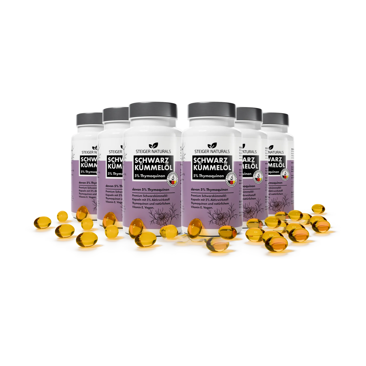 Schwarzkümmelöl Softgelkapseln 6er-Set