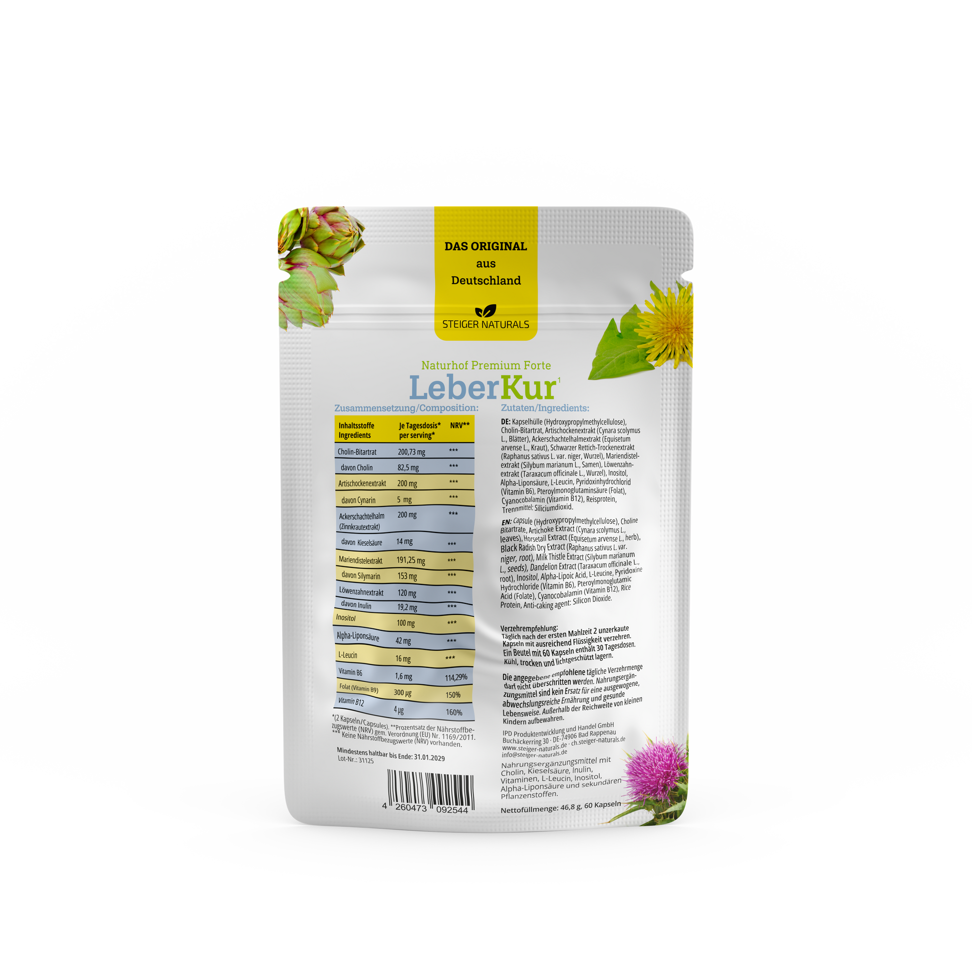 Naturhof Leberkur Premium Forte 6-Monats Set