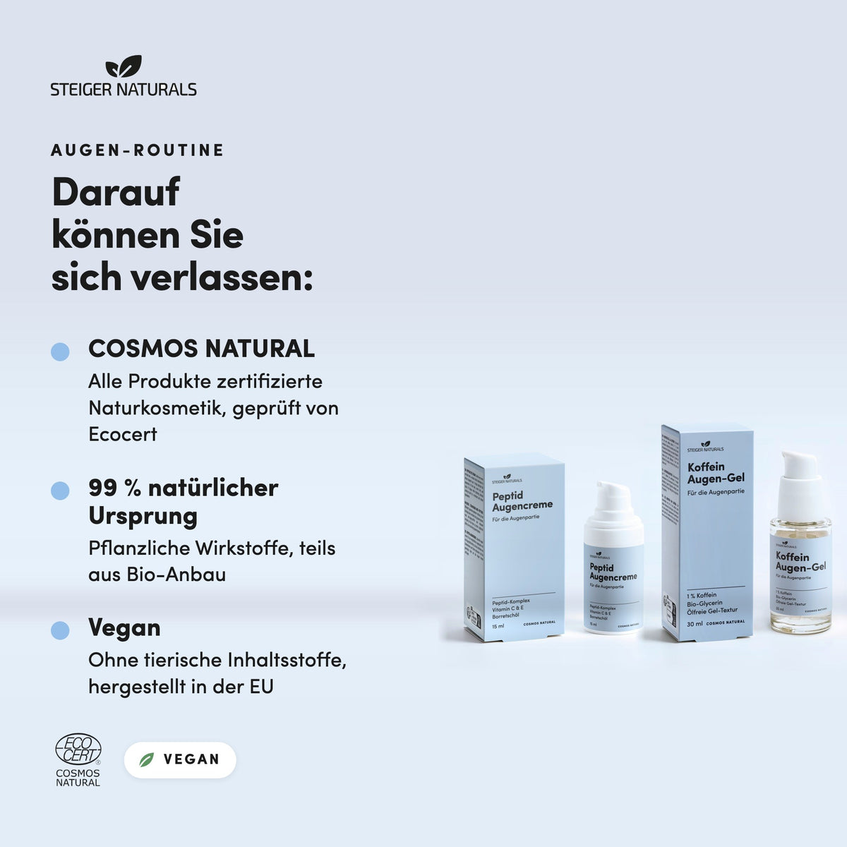 Augen-Routine: zertifizierte Naturkosmetik, vegan