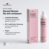 Peptid Creme: zertifizierte Naturkosmetik, vegan