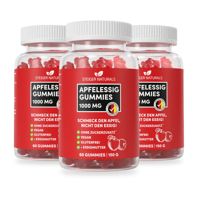 3er-Pack Sparpreis – Apfelessig-Gummies