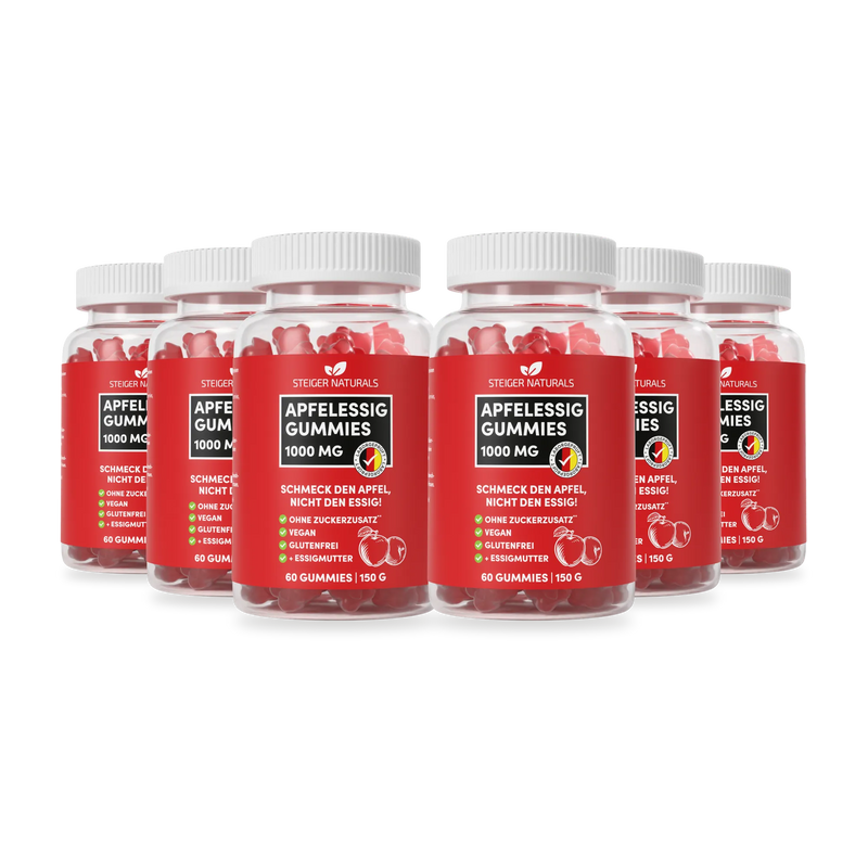 6er-Pack Sparpreis – Apfelessig-Gummies