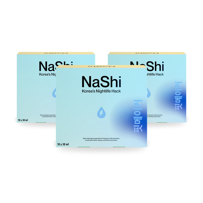 3 x 10 Stück Sparpreis – NaShi. Elektrolyten Getränk, 10 Elektrolyten-Shots