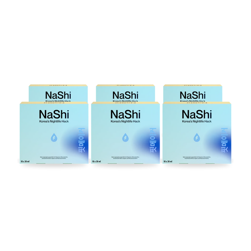 6 x 10 Stück Sparpreis – NaShi. Elektrolyten Getränk, 10 Elektrolyten-Shots