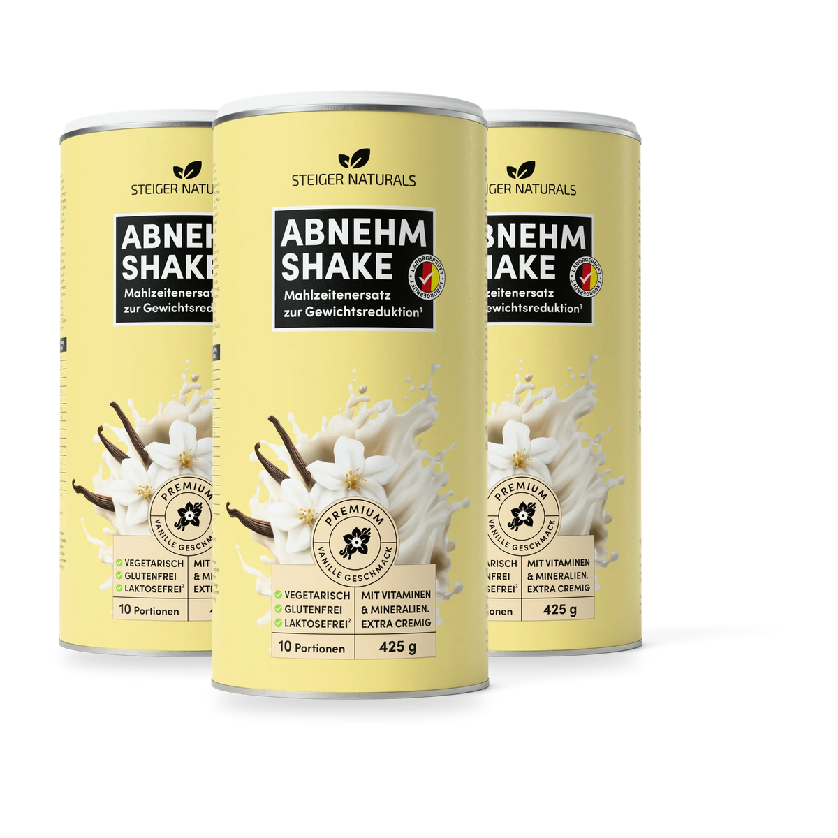 Abnehm-Shake 3er-Set Vanille