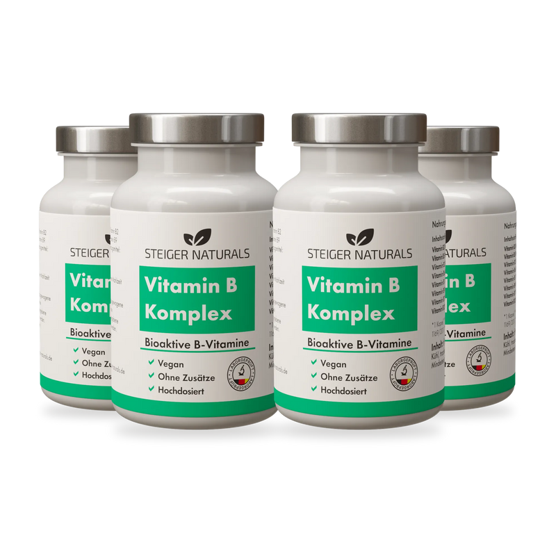 4er-Pack Sparpreis – Vitamin B Komplex Kapseln
